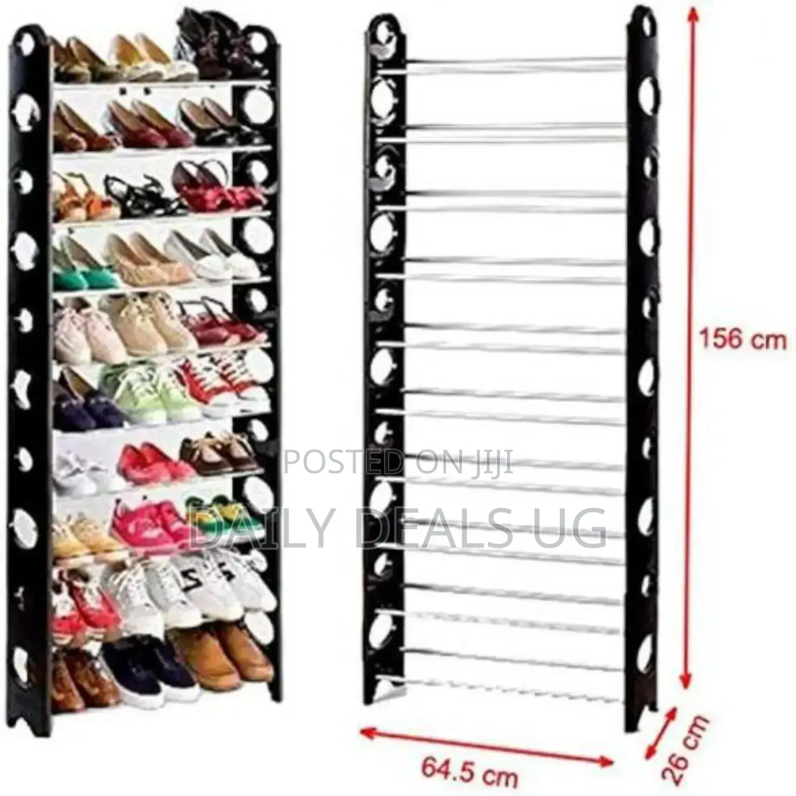 Metallic Storage Shoe Rack