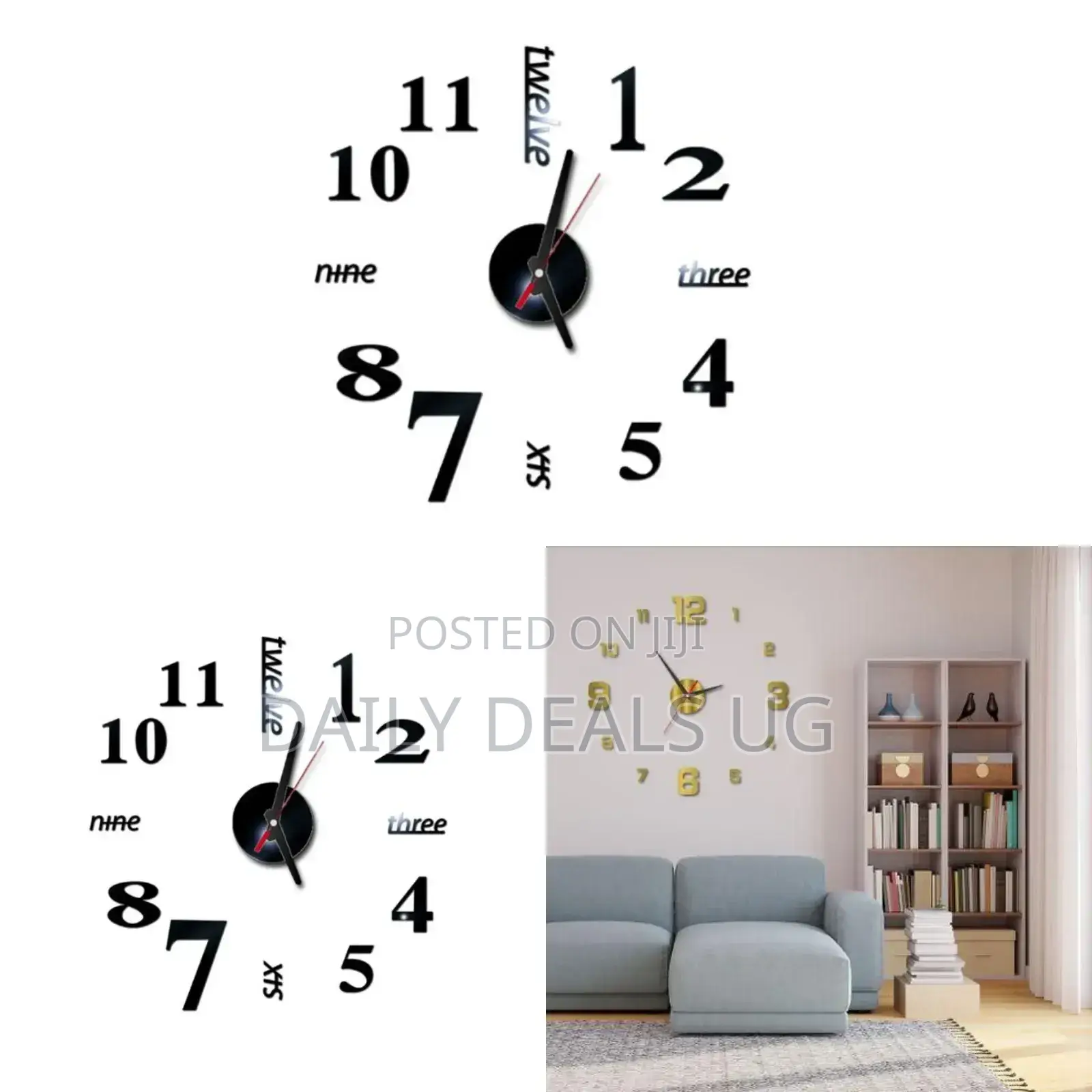 3 D Mounted Clock