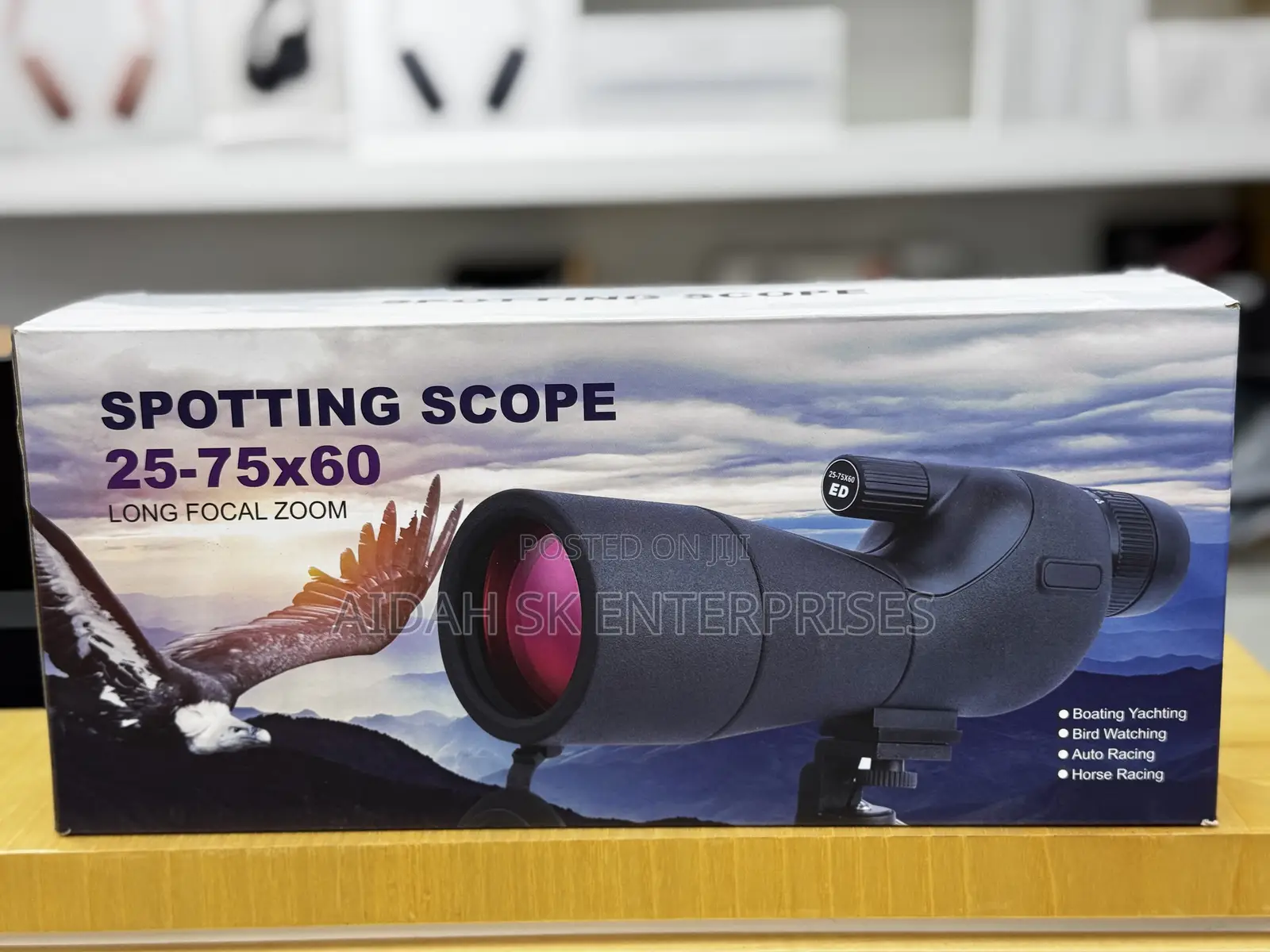 25-75 X 60 Spotting Scope With Tripod Phone Adapter