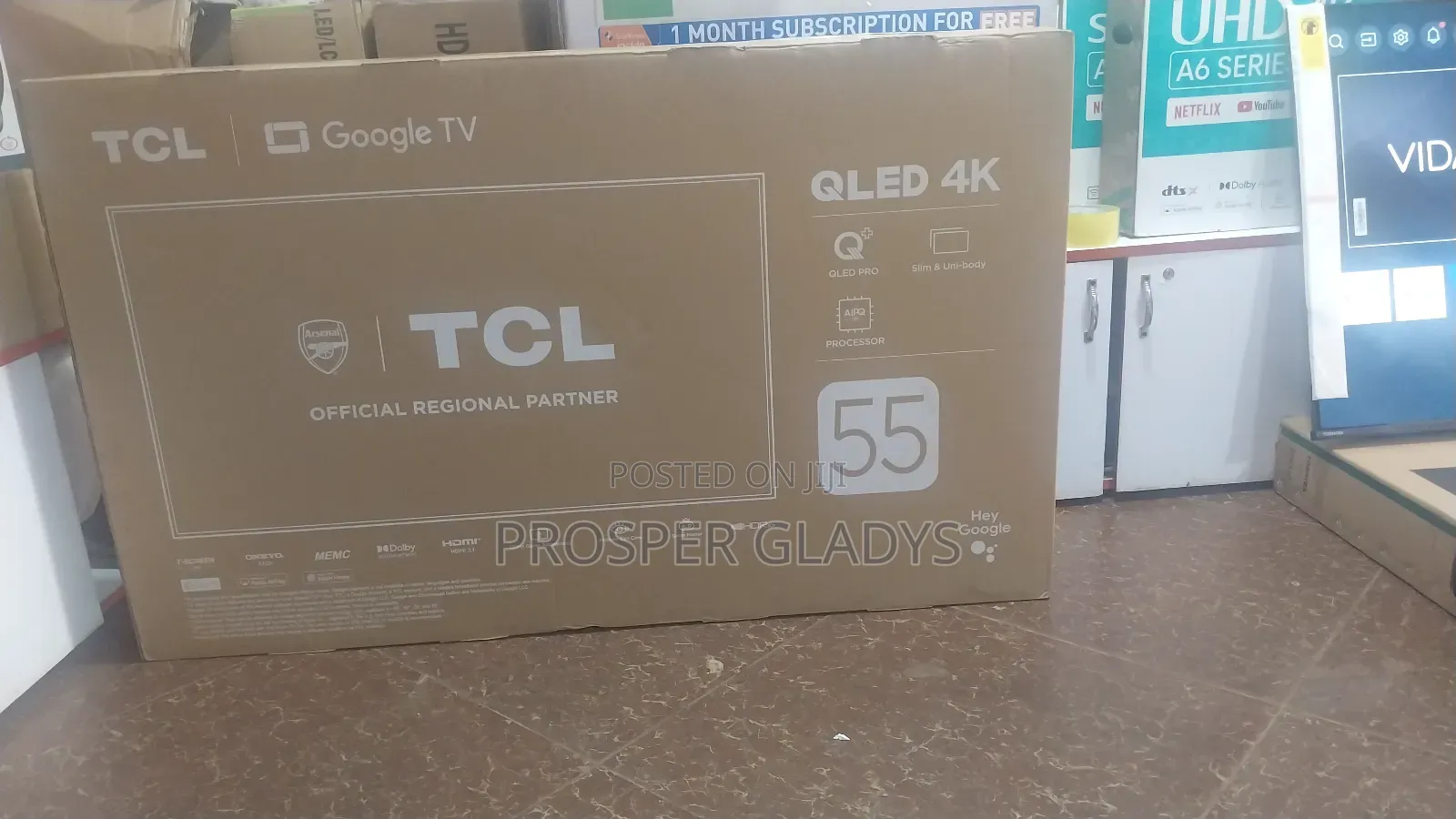 TCL 55inches Smart QLED Digital Flat Screen