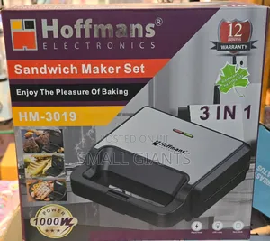 3 in 1 Sandwich Maker Set, Hoffman HM