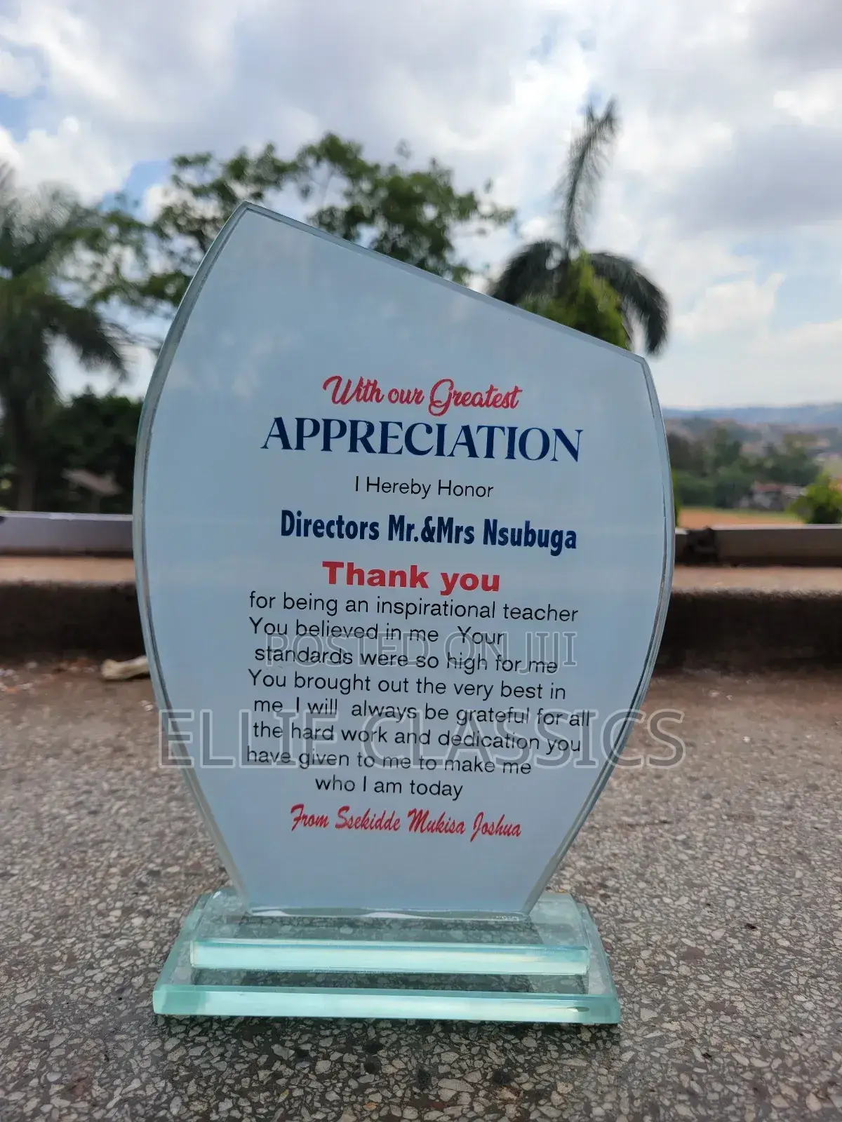 Glass Award