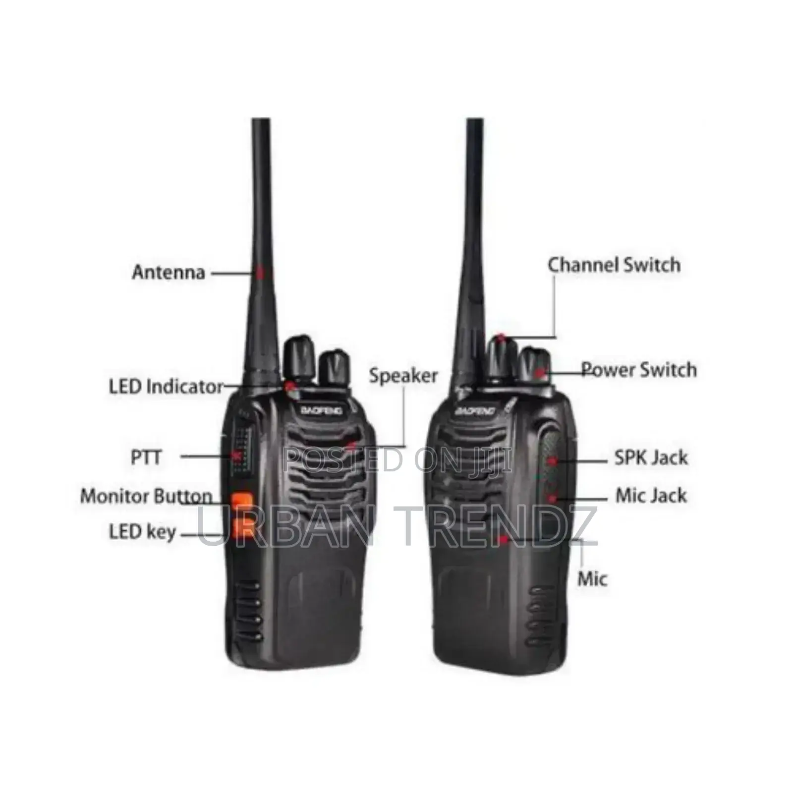 Boafeng Call Walkie Talkie Two-Way Radio Pair