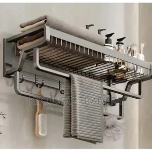 Wall Mounted Bathroom Towel Holder Rack
