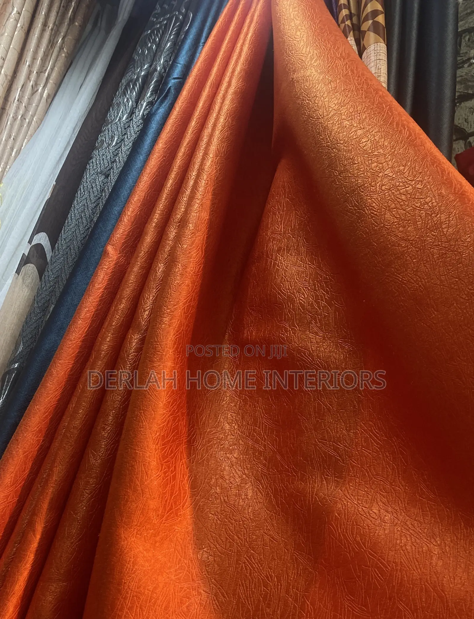 Orange Curtain Per Meter