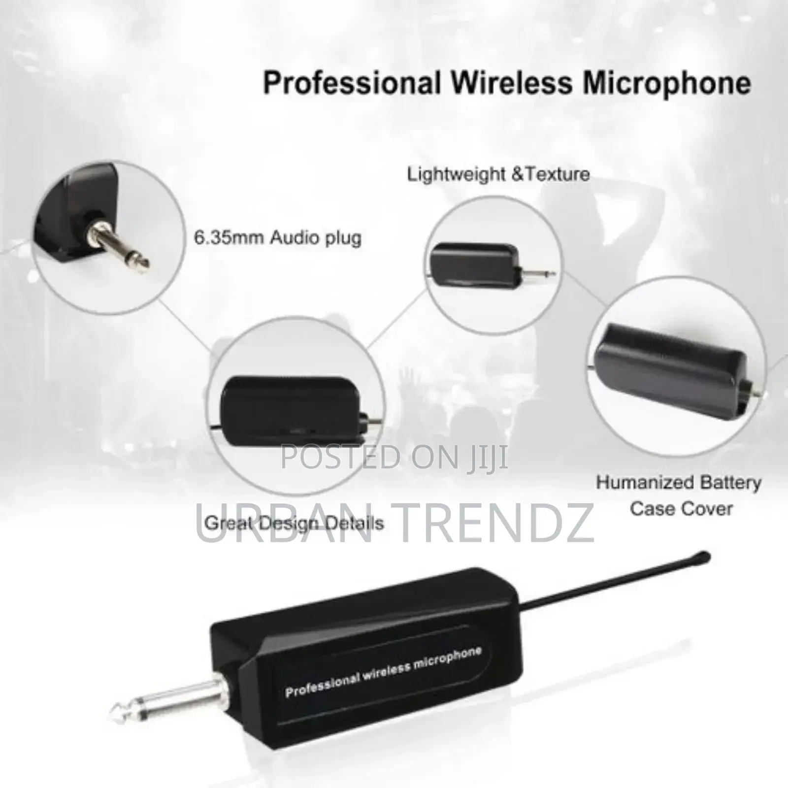 2 Piece Portable Dual Channel Podium Wireless Microphone