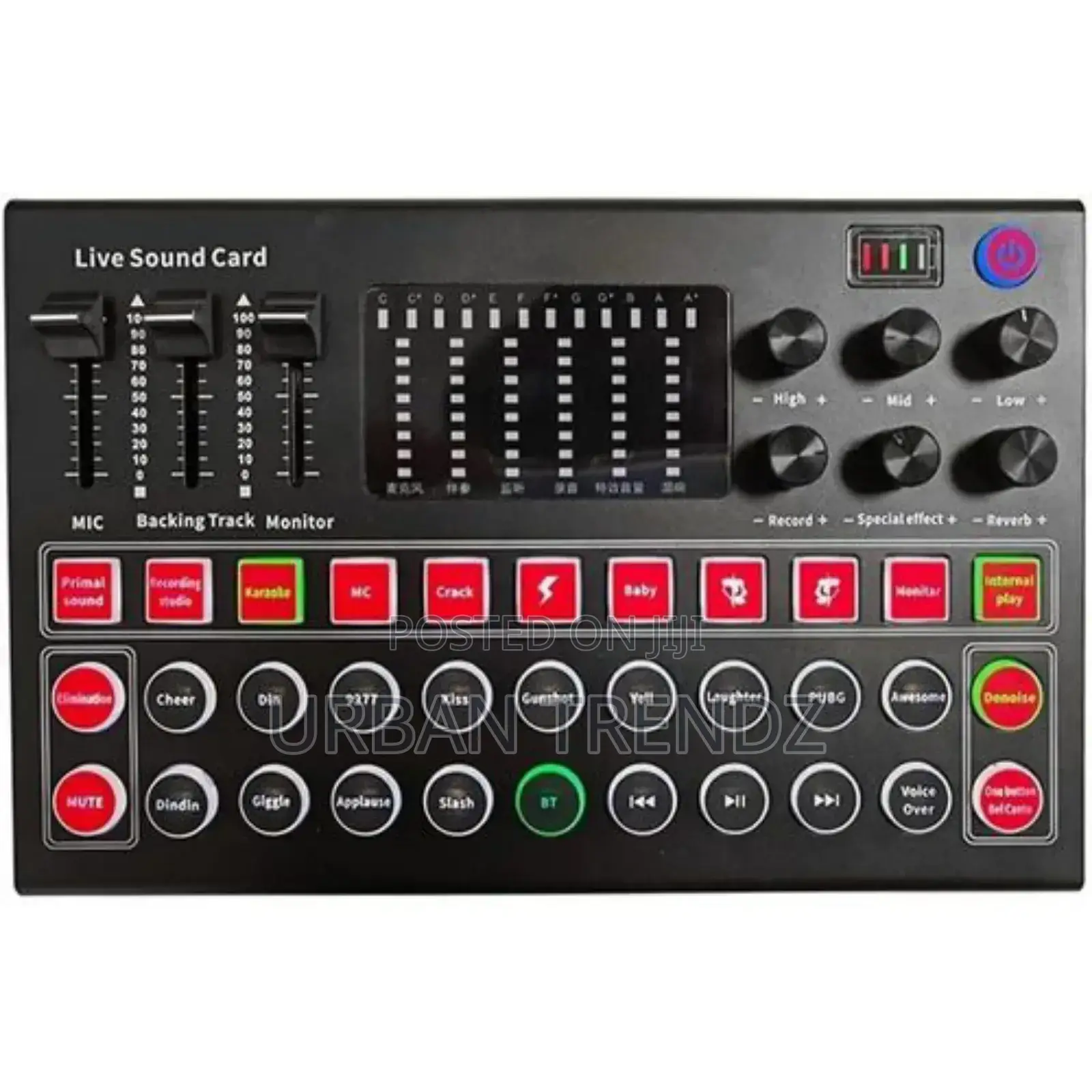 M9 Audio Interface Bluetooth Sound Card Voice Mixer