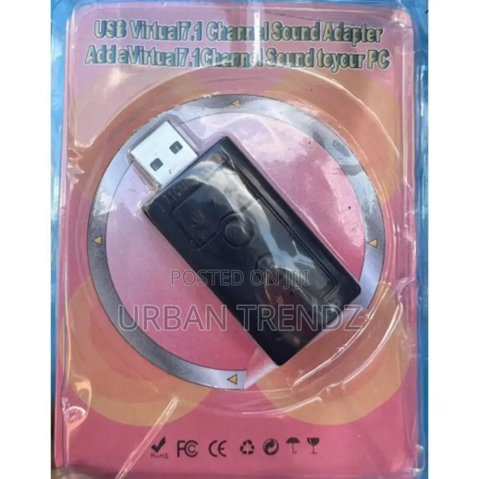 USB 2.0 Virtual 2.1 Channel Audio Effect 7.1 3D Sound Card