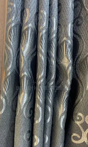 Grey Curtain With Desighns 
