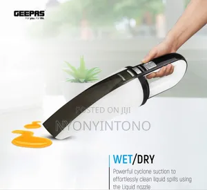 Geepas Wet Dry Rechargeable Car Vacuum Cleaner