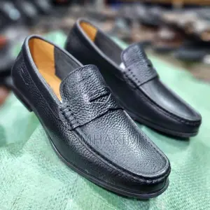 Men's Classic Ferragamo Rough Leather Moccasins in Stock