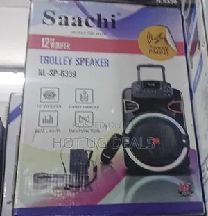 Saachi Outdoor Speaker Bluetooth/TWS/Fm With Wireless Mic