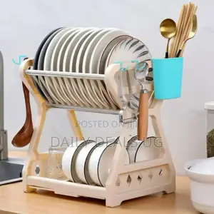 Stainless Adjustable 2 Layer Dish Rack