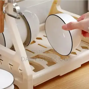 Stainless Adjustable 2 Layer Dish Rack