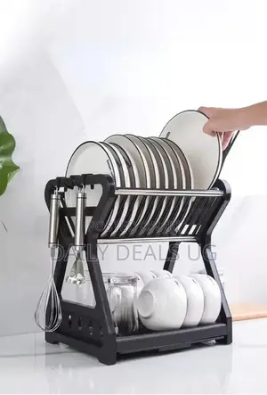 Stainless Adjustable 2 Layer Dish Rack