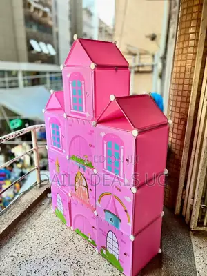 Kids Plastic Wardrobe With 3 Columns