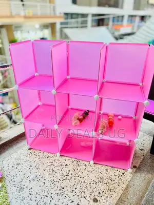Kids Plastic Wardrobe With 3 Columns