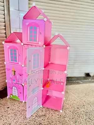 Kids Plastic Wardrobe With 3 Columns