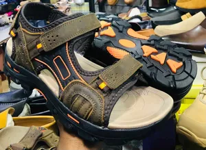 Men's Hiking Leather Athletic Walking Non-Slip Sandals