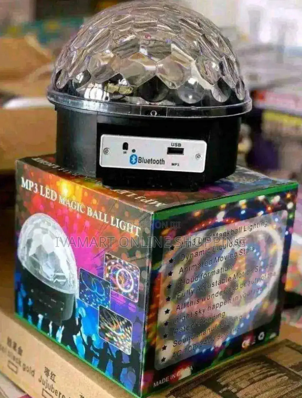 MP3 LED Magic Ball Light - Remote Control