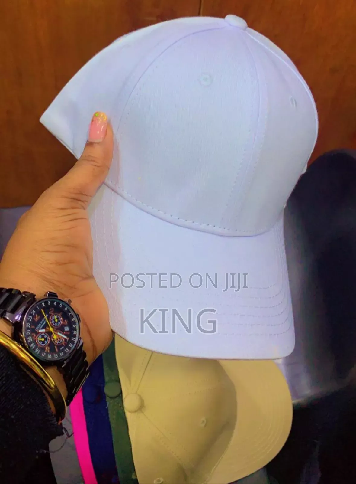 White Plain Colour Cap