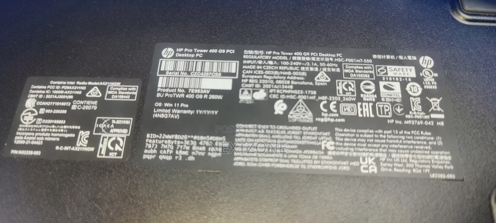 New Desktop Computer HP Pro 400 G9 8GB Intel Core I7 SSD 512GB