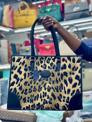 Print Kelly Noir Handbag