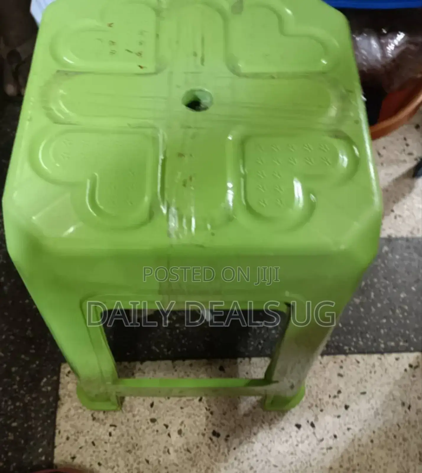 Green Plastic Stool