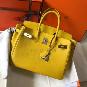 Yellow Kelly Noir Handbag