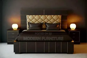 Modern Wooden Bed of 5x6 Feet