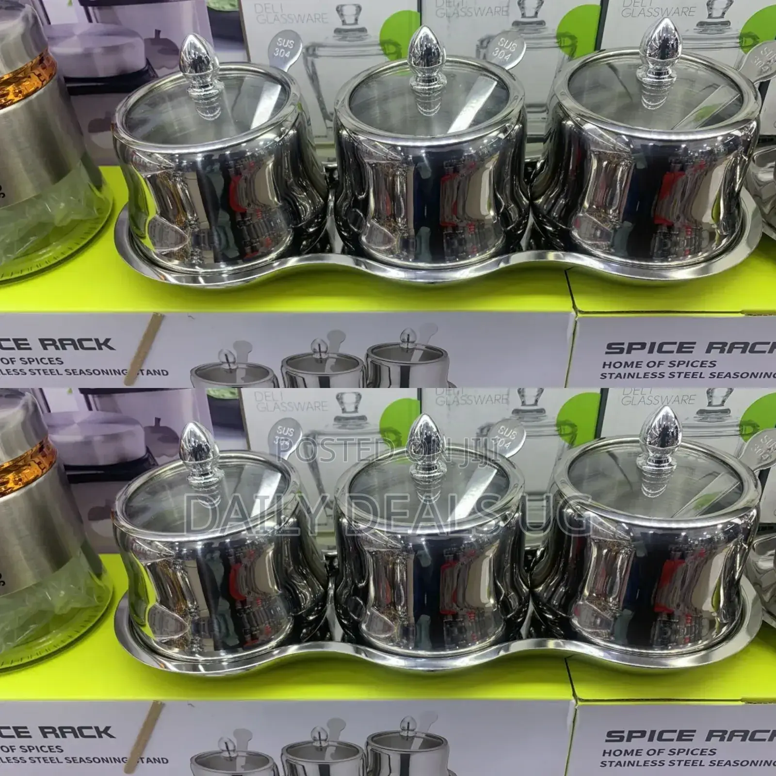 Triple Sugar Bowl Set