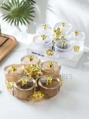 Gold Tea Spice Containers/ Table Spice Racks