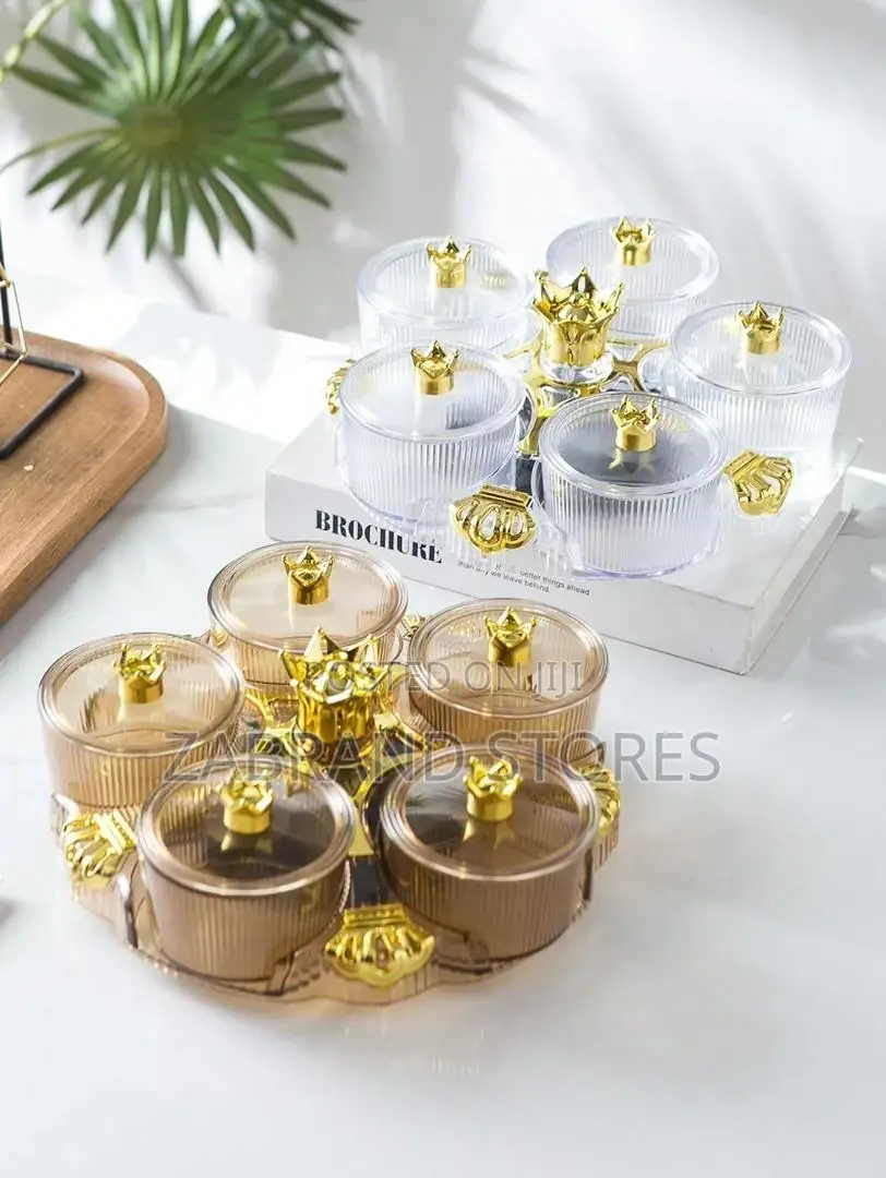 Gold Tea Spice Containers/ Table Spice Racks