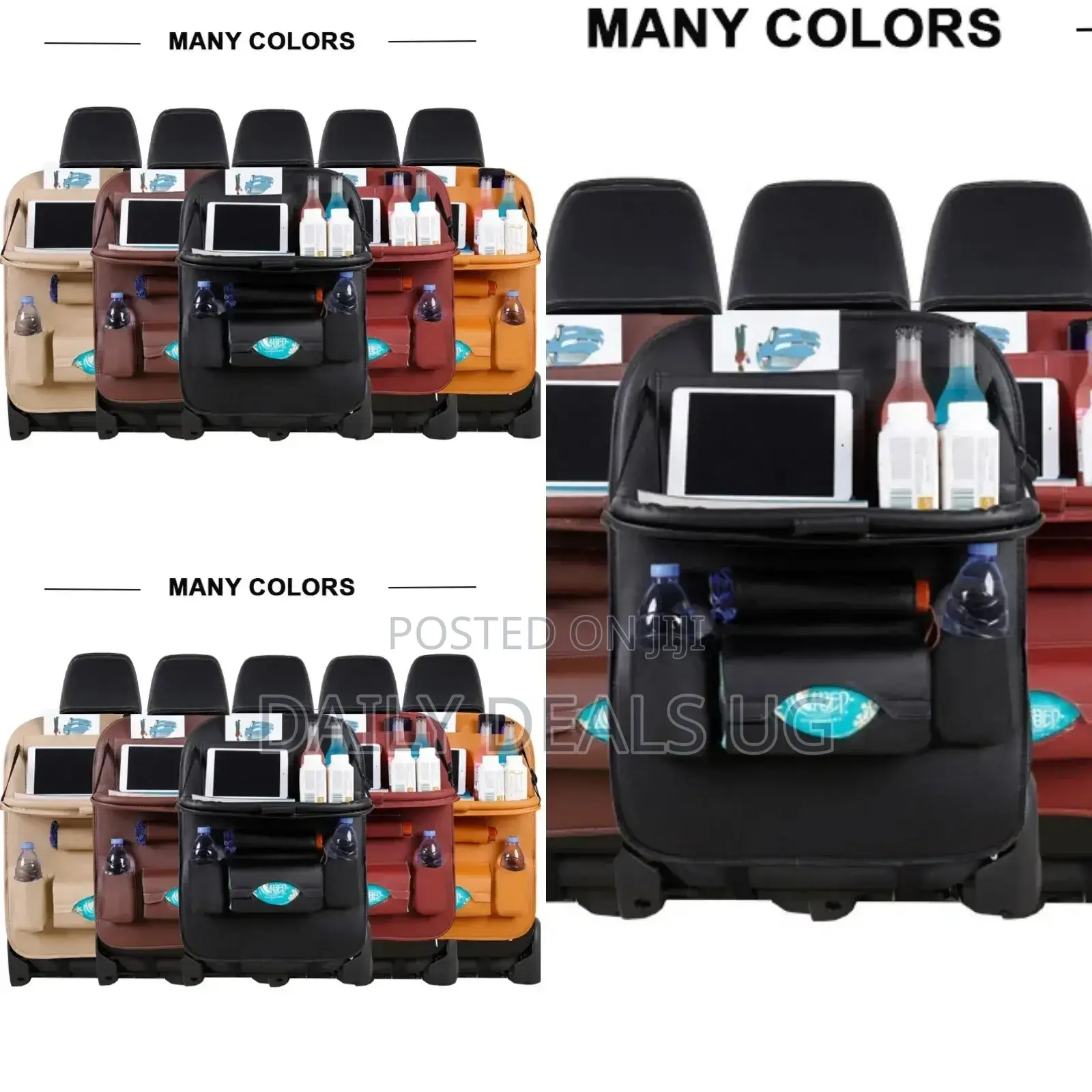 Adjustable Leather Car Storage Rack