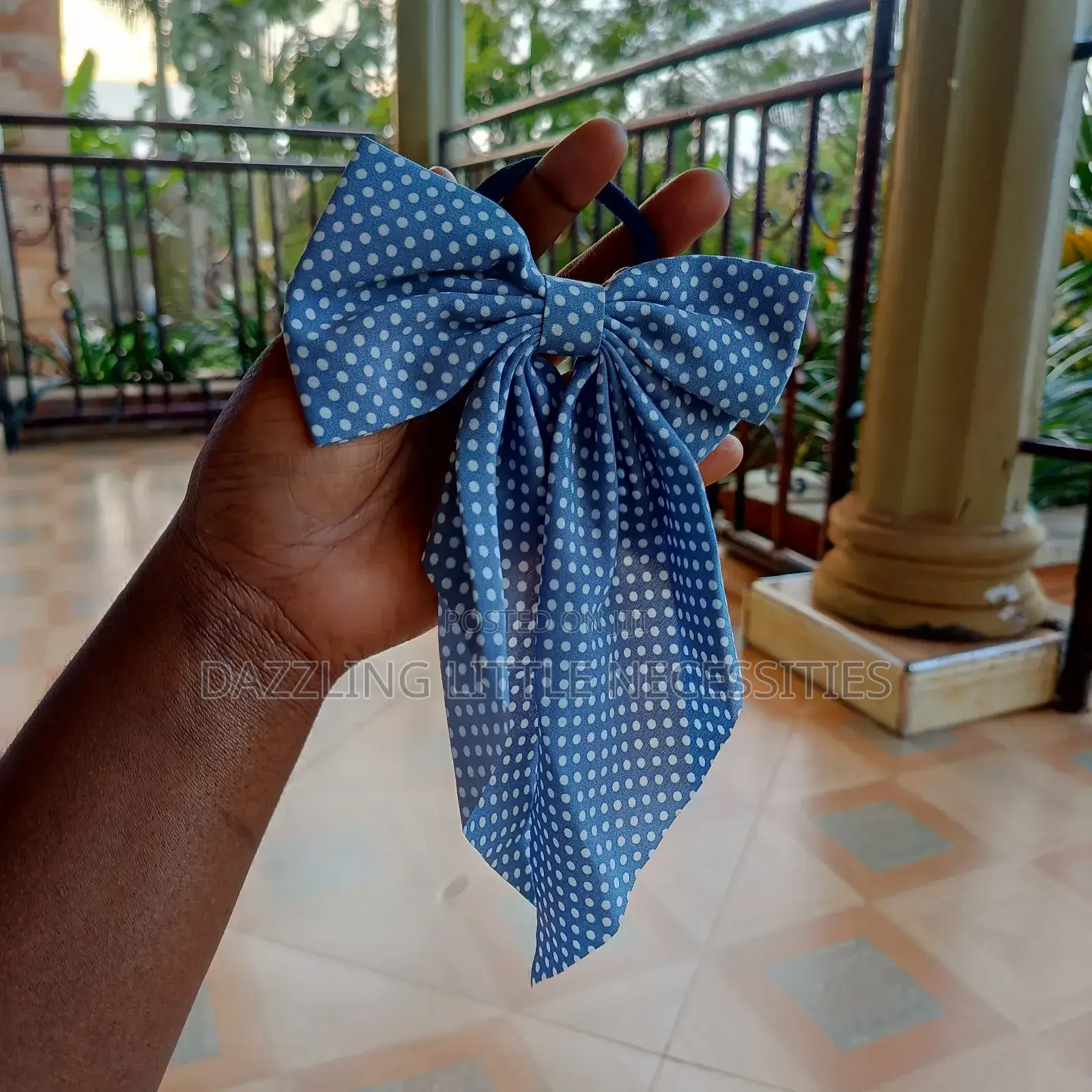 Polka Dot Puff Holder for Ladies