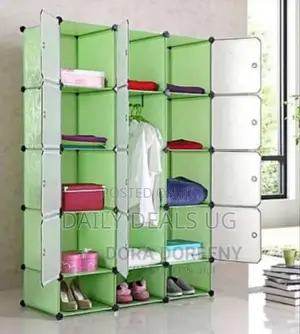 Three Plastic Wardrobe