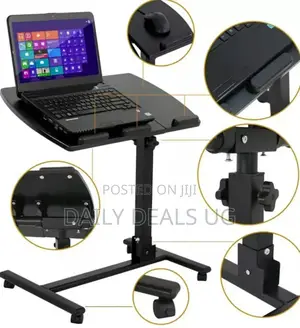 Black Adjustable Laptop Table