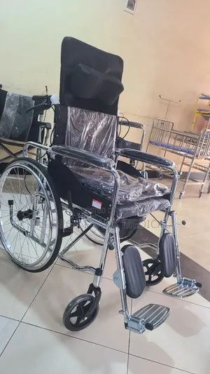 Heavy Duty Reclining Stainless Wheel Chair Poty And Backrest