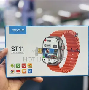 Modio ST11 Simcard Smart Watch 2.2 Inch 4G, 3 Pair Straps