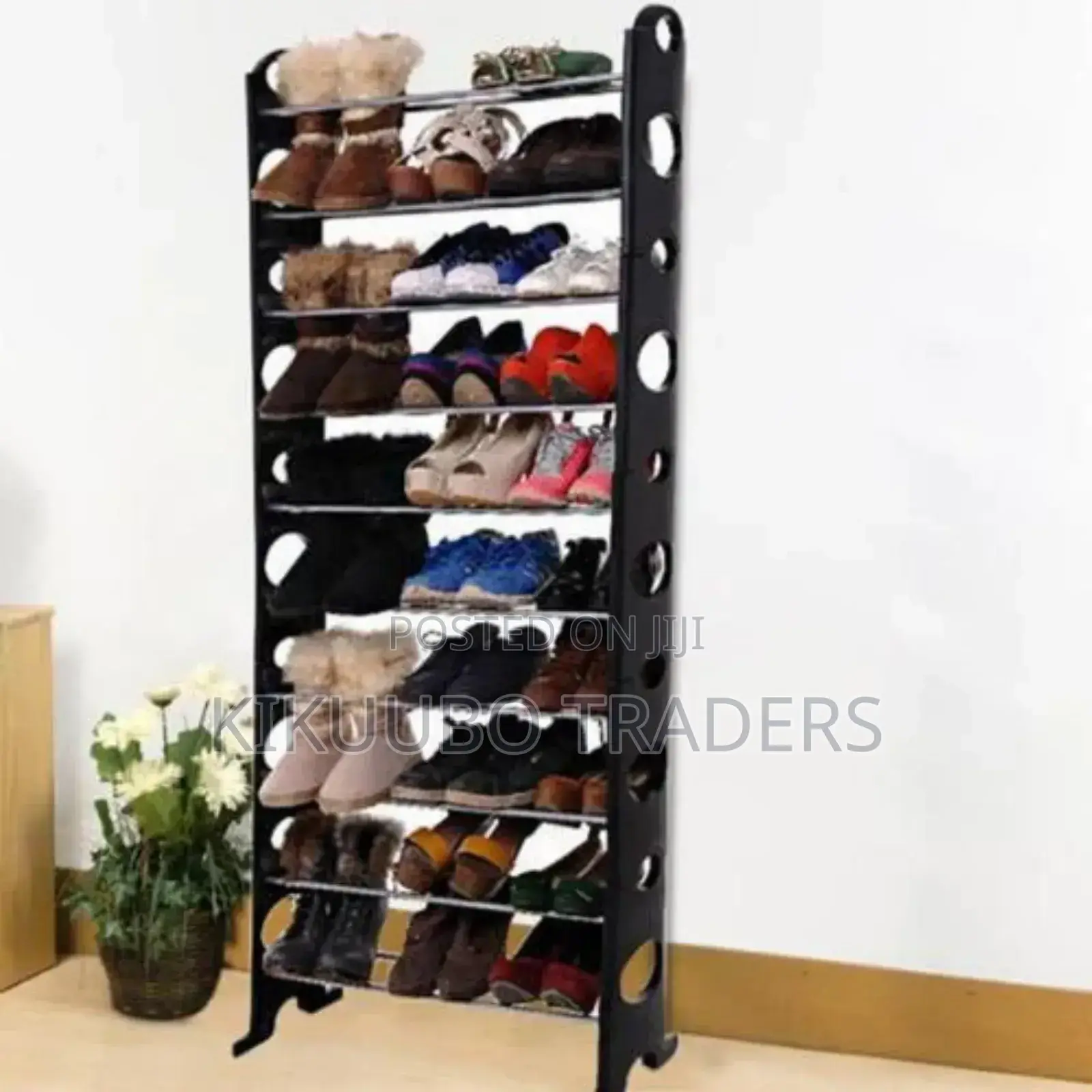 30 Pair 10 Tier Shoe Rack