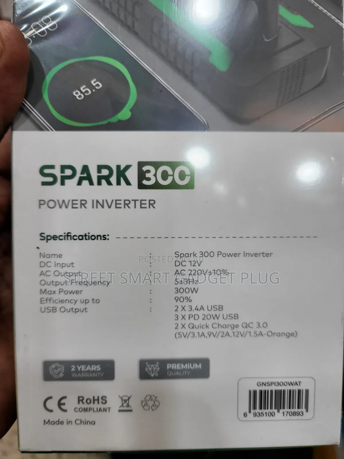 GREENLION 300watts QC Car Invertor