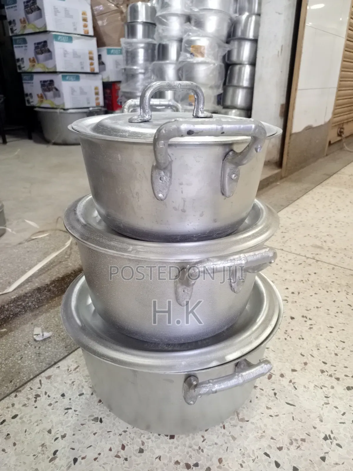 3pcs Stainless Steel Cooking Pots