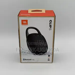 JBL Clip 5 Black Portable Bluetooth Speaker Black Brand New