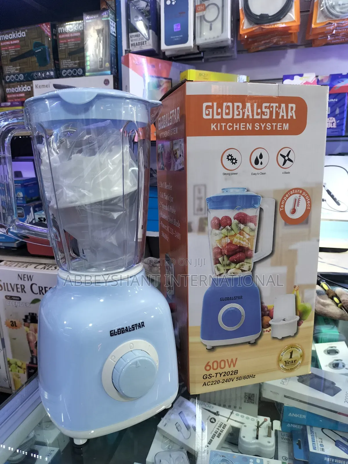 Global Star Juice Blender Juicer 2 in 1 1.5L