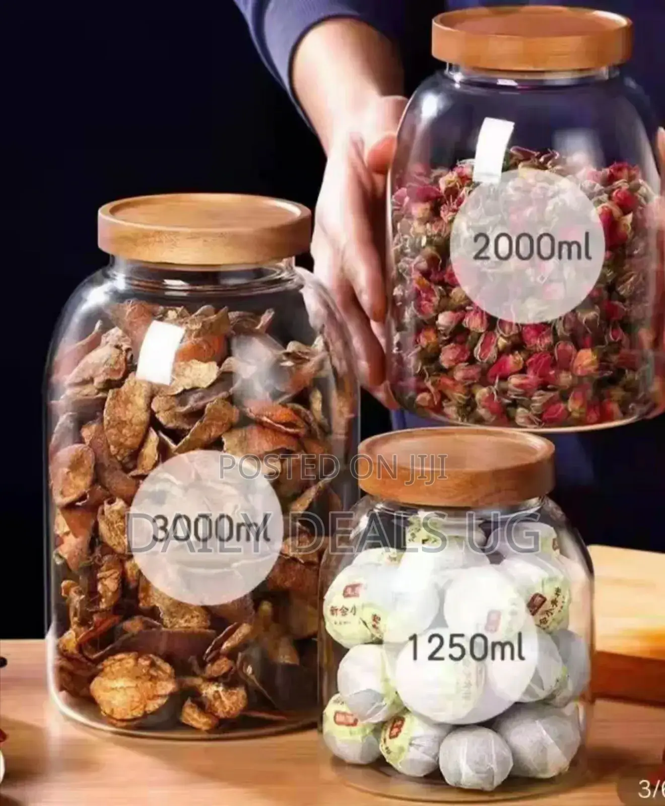 Glass Storage Containers Organizer