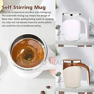 Automatic Self Stirring Mug Stainless Steel