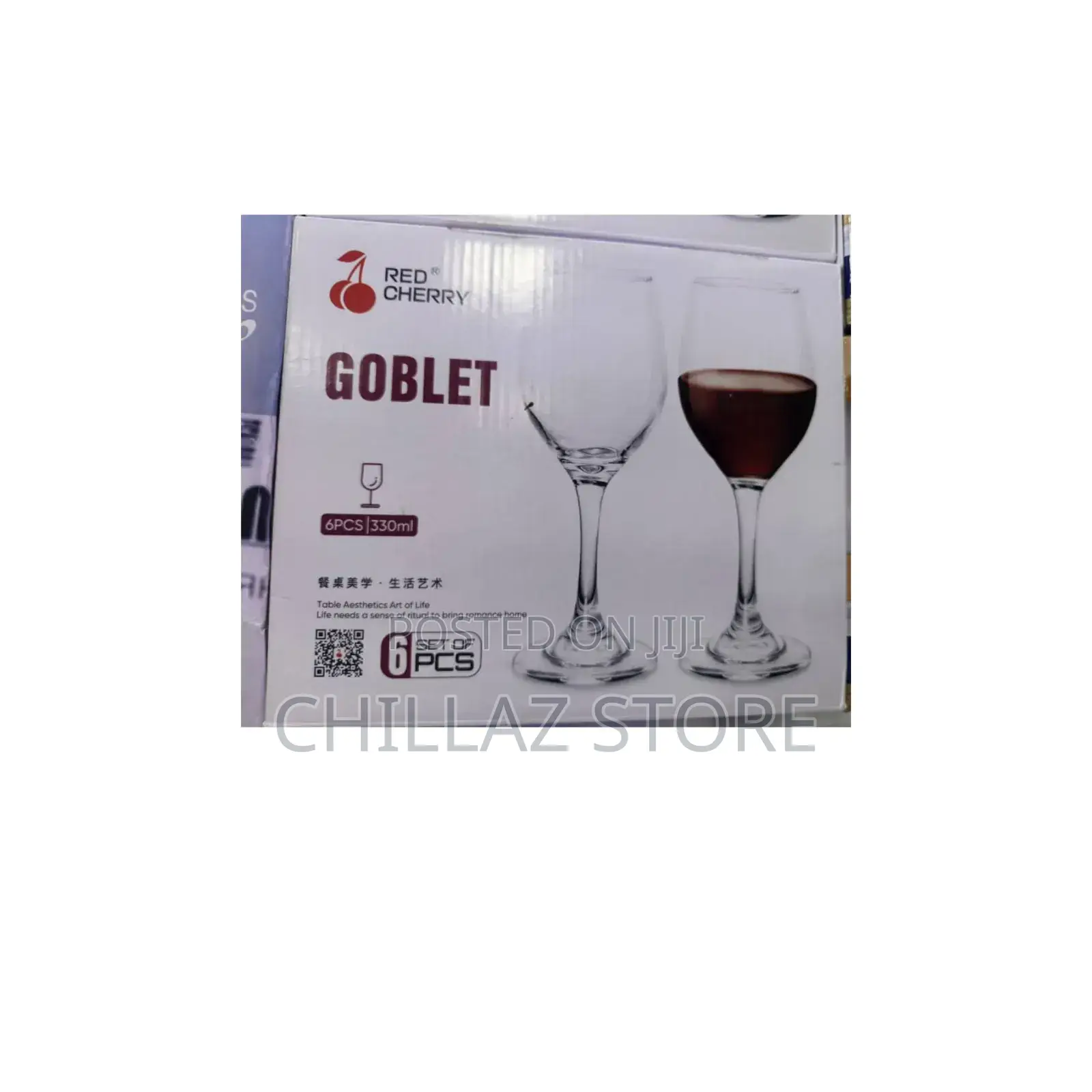 6pcs Goblet Wine Glasses.