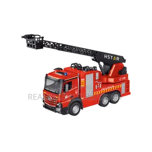 11ch Remote CTRL Fire Truck Ladder With Water Spray Sounds
