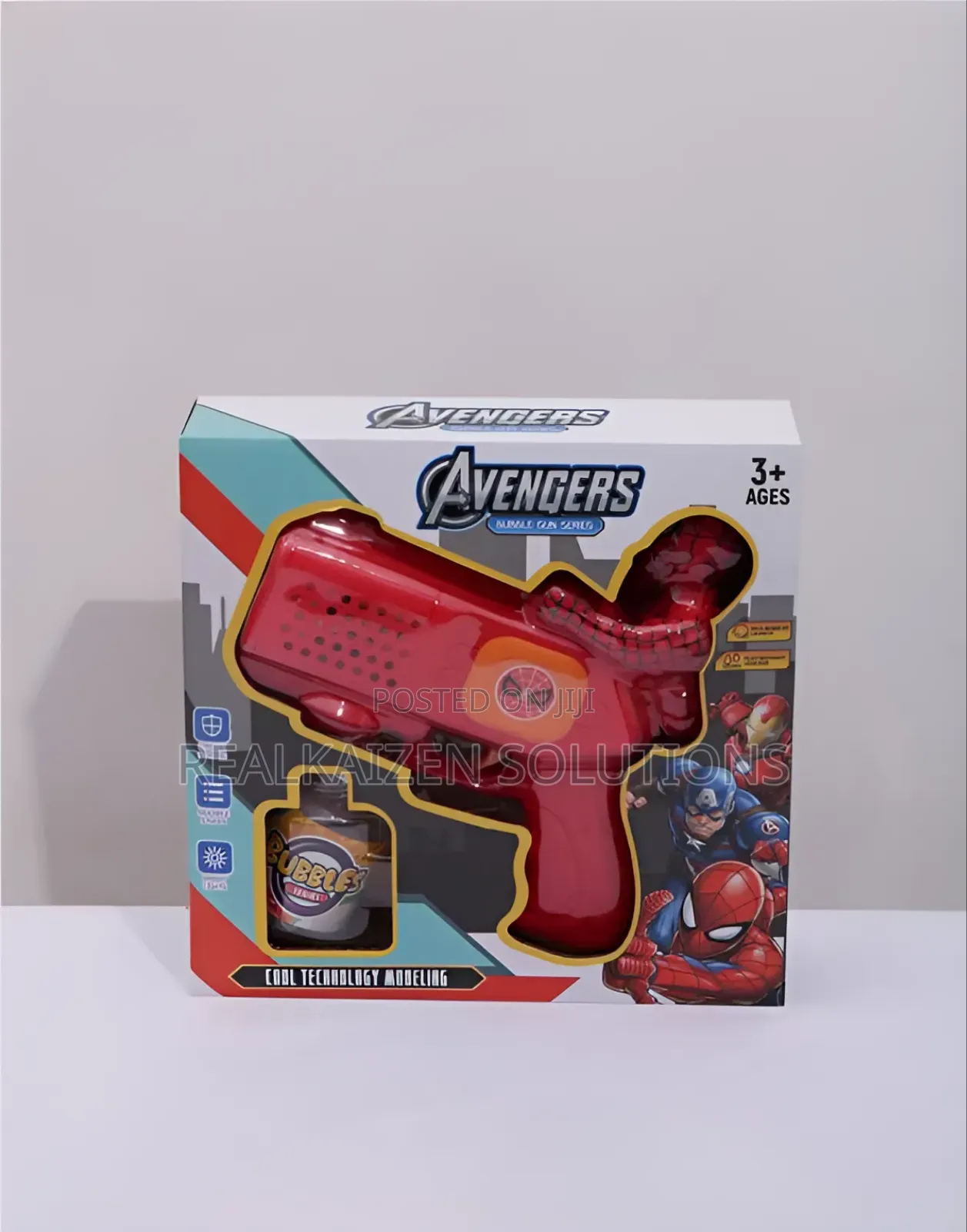 Avengers Spiderman Automatic Battery Powered Bubble Gun