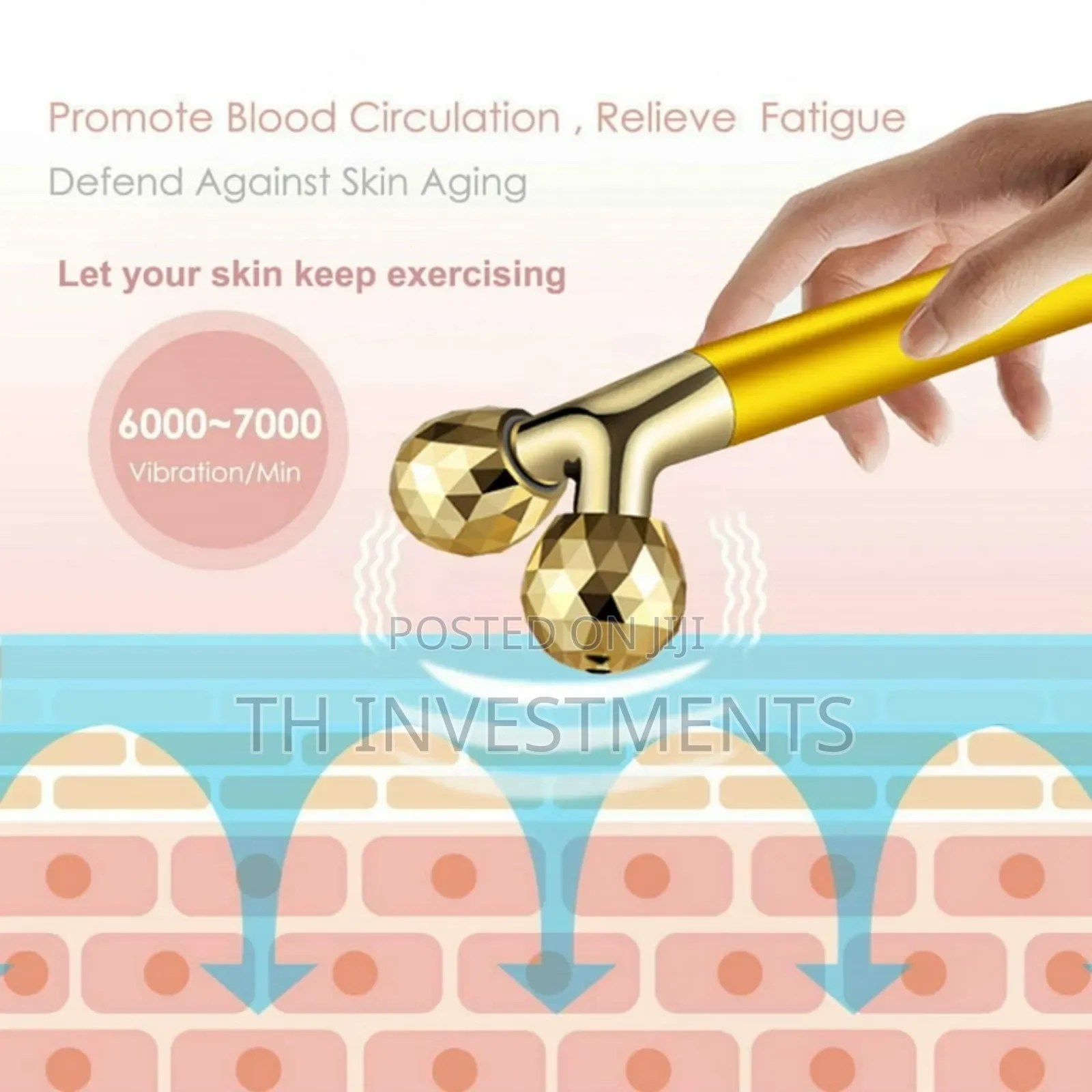 Electric Face Massager Roller, Facial Roller and Massager